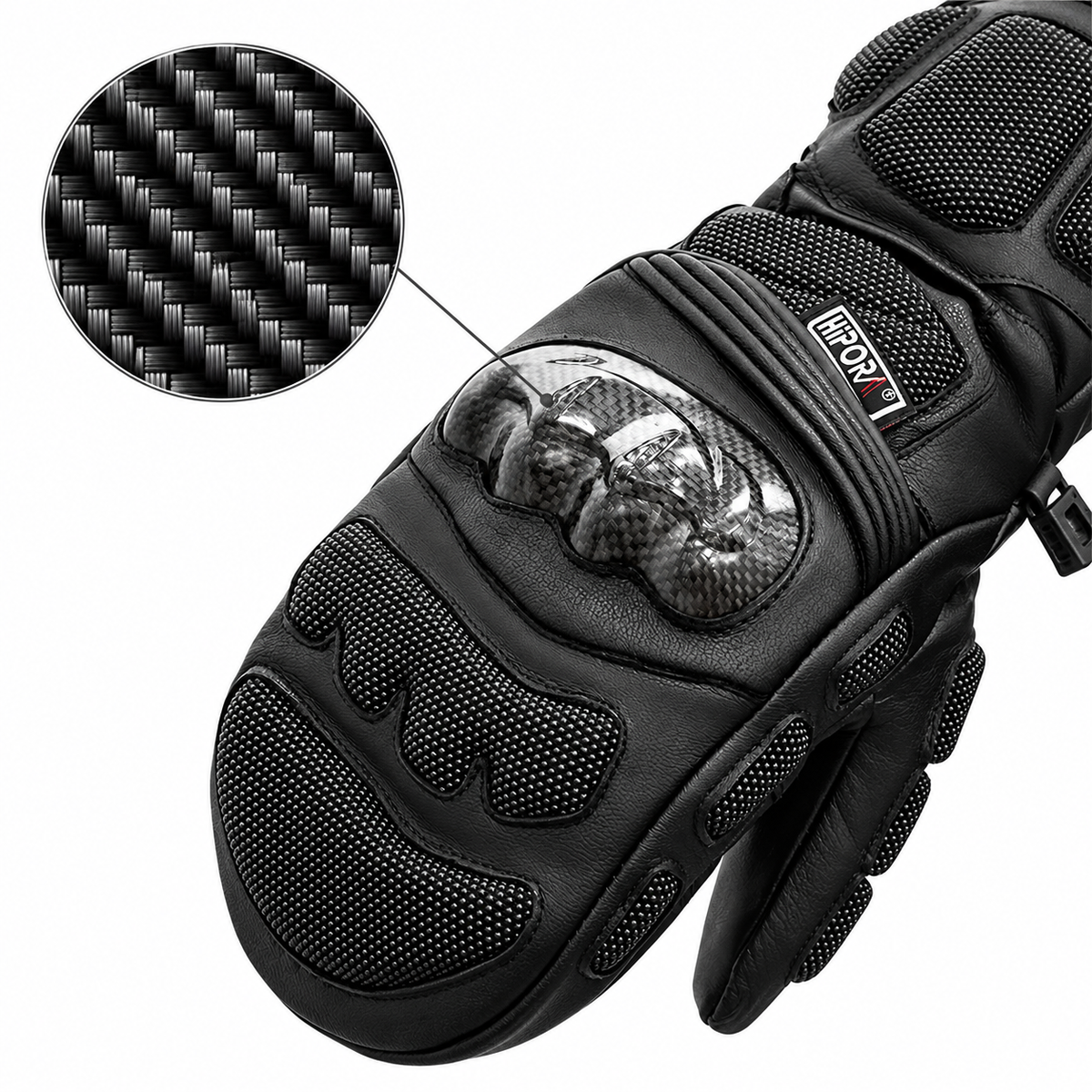 Muffole da Sci Race con Protezione in Carbonio e HIPORA®